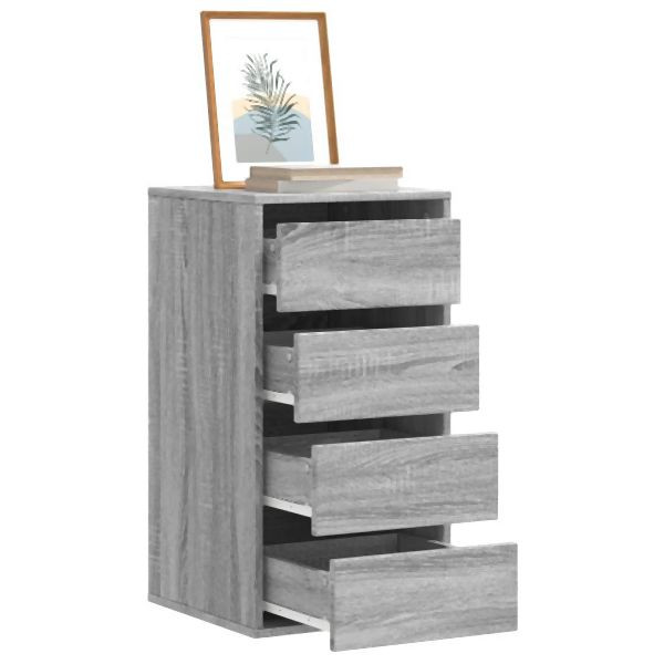 vidaXL Kommode Grau Sonoma 40x41x76 cm Holzwerkstoff, 852866