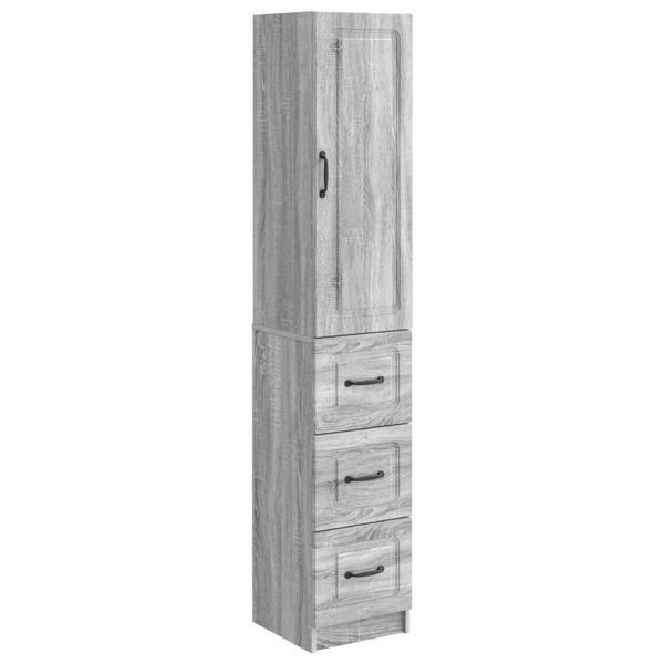 vidaXL Schrankset 2-teilig Grau Sonoma 33 x 34,5 x 87 cm Holzwerkstoff, 3416976