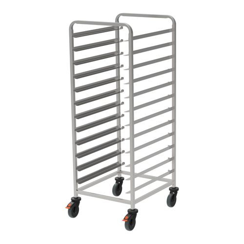 Rieber Regalwagen Tablett-RW 2/1 extrabreite Schienen - mit Abweiserrollen, 88041202