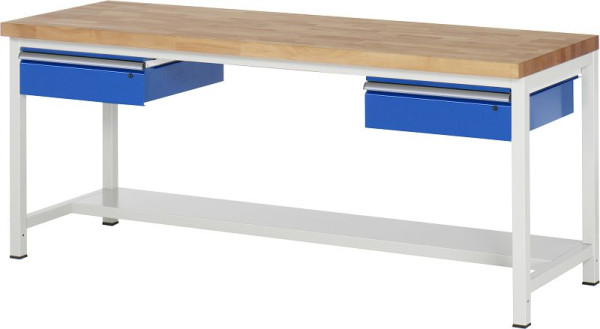 RAU Werkbank Serie 8000 - Modell 8002A3, B2000 x T700 x H840-1040 mm, 03-8002A3-207B4H.11