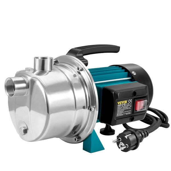 VEVOR 800W Gartenpumpe Bewässerungspumpe Kreiselpumpe Brunnenpumpe 3700L/h 40m, SDK3700LH220VZV0WV2