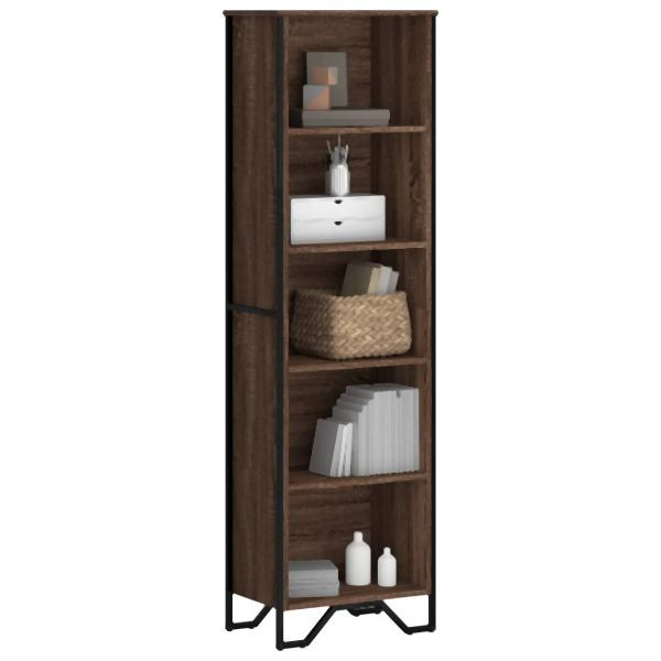vidaXL Bücherregal Braun Eichen-Optik 50x31x169 cm Holzwerkstoff, 848618