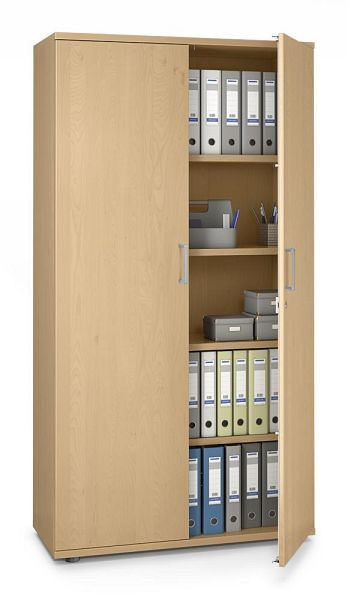 Deskin Flügeltürenschrank MULTI MODUL-PRO, Buchedekor, B 1000 x H 1890 x T 420 mm, 351780