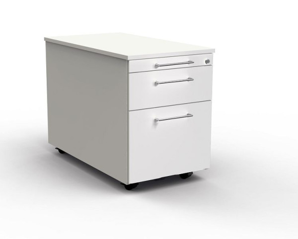 Kerkmann Rollcontainer mit Zentralschloss, Artline, B 420 x T 800 x H 540 mm, Weiß, (Montage), 12747910-1