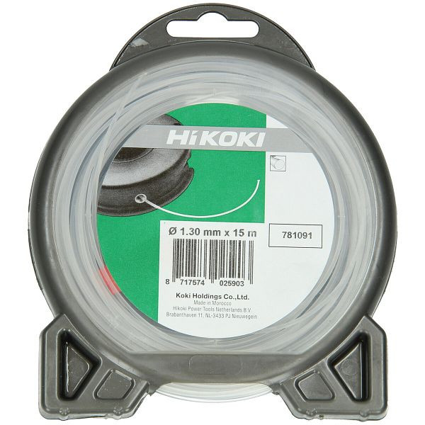 HiKOKI Trimmerfaden rund 1.3mm transparent L=15m (23 gr), 781091