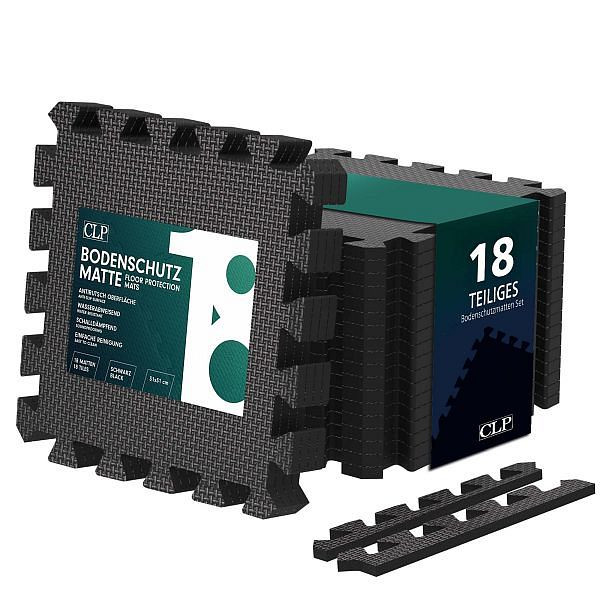 CLP 18er Bodenschutzmatte 31x31, schwarz, 326474, 4255716361181