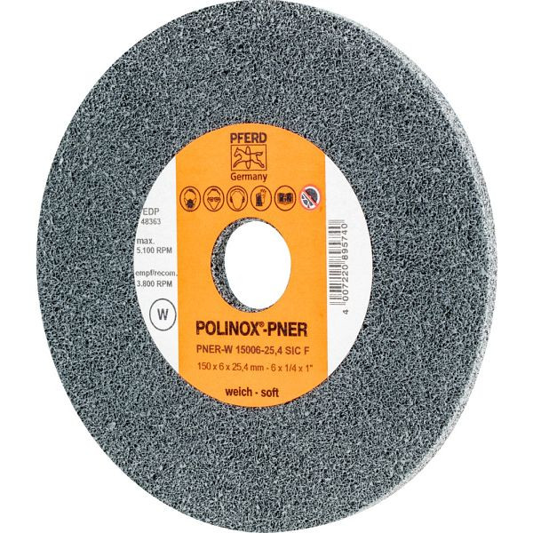 Pferd POLINOX-Kompaktschleifrad PNER-W 15006-25,4 SiC F, VE: 5 Stück, 44691631