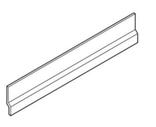 NordCap Spritzschutz hinten, für Geräte mit 350 mm Breite der Serie SNACK 600 (außer Fritteusen), 472120665