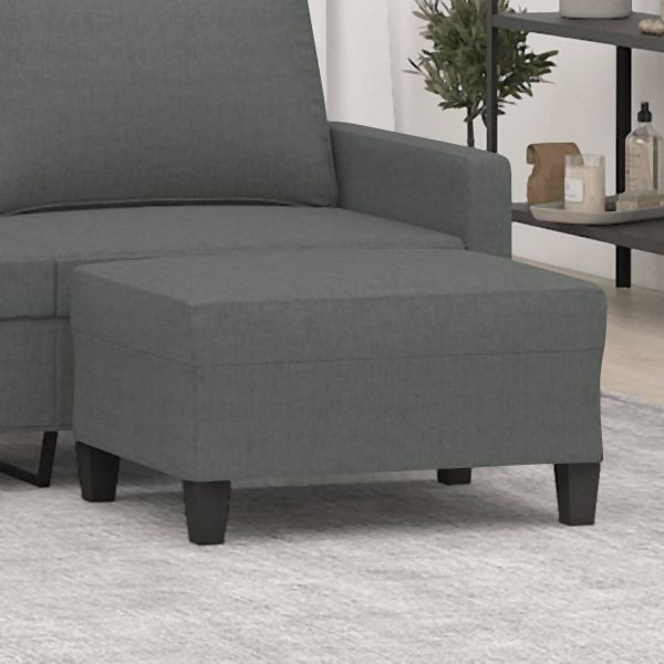 vidaXL Fußhocker Dunkelgrau 70x55x41 cm Stoff, gemütlich und stabil, 349348