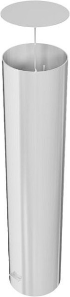 Schake Absperrpfosten ortsfest- zum Einbetonieren, Stahlrohr Ø 323,1mm, Gesamtlänge:1500mm, befüllbar mit Beton, 40321A