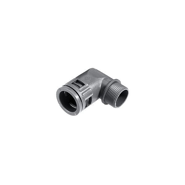 LAPP Winkel-Schlauchverschraubung SILVYN® KLICK 90° PG 29, grau, VE: 10 Stück, 61801060