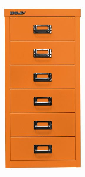 Bisley MultiDrawer, 29er Serie, DIN A4, 6 Schubladen, orange, L296603