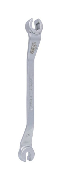 KS Tools CHROMEplus Offener Doppel-Ringschlüssel, gekröpft, 10x11mm, 517.0270