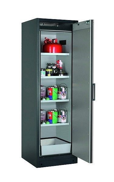 asecos Sicherheitsschrank Q-PEGASUS-90, Q90.195.060.WDACR in reinweiß RAL 9010 mit 4x Fachboden (Stahlblech), 30075-050-33410