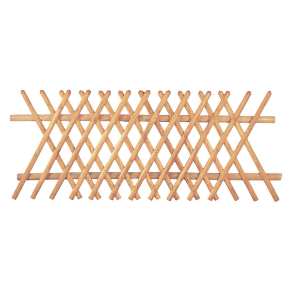 T&J Jägerzaun 250 x 80 cm, Latten 55 mm, kdi braun, ohne Querriegel, 16909