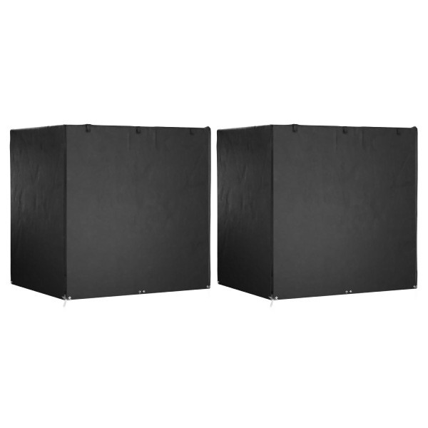 vidaXL Abdeckungen für Schaukelbank 2 Stück 12 Ösen 220x177x220 cm, UV-beständig, 3155383