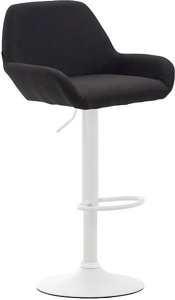 CLP Barhocker Braga Stoff weiß, schwarz, 314522, 4251756421168