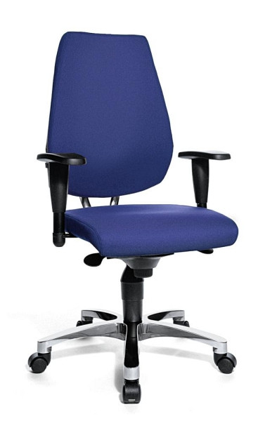 Deskin Bürodrehstuhl SITNESS 50 mit Armlehnen, Blau, 470 x 480 x 1050 mm, 248985