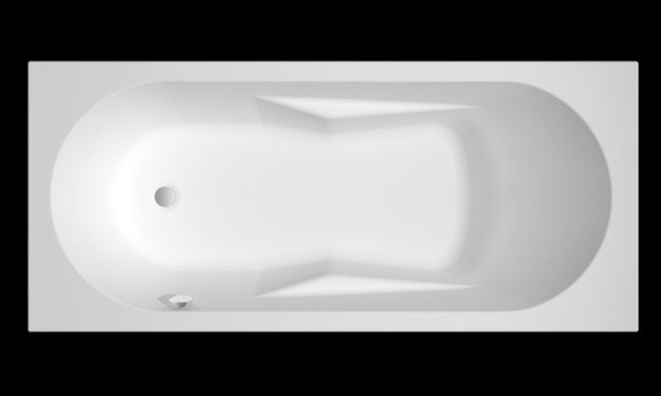 RIHO Rechteck-Badewanne, Lazy 180x80 cm, weiß, links, B083001005