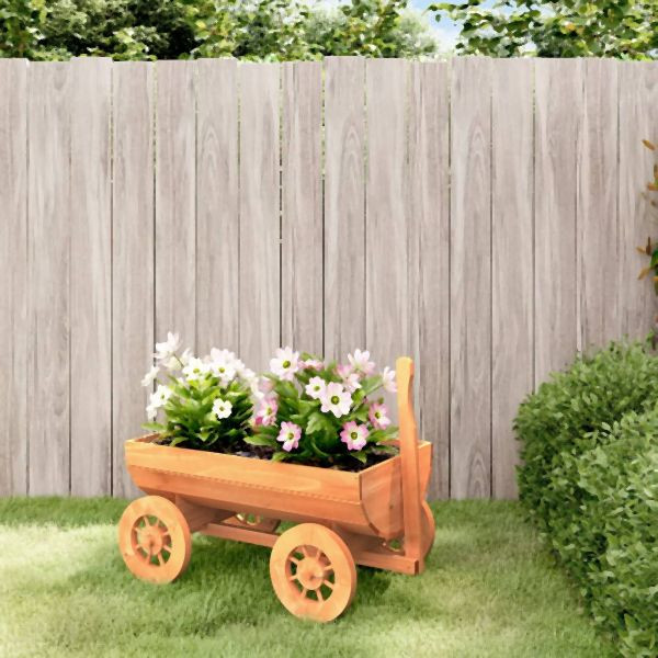 vidaXL Deko-Wagen 70x43x54 cm Abmessung Massivholz Tanne, 364227