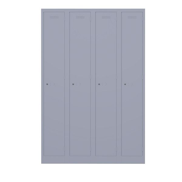 Bisley Garderobenschrank Primary Locker, 4 Abteile, 656 lilac, PL3050Q1656