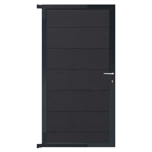 T&J TJÖRN-Tor-Komplettset, 90 x 175 cm, schiefergrau/anthrazit, 44115