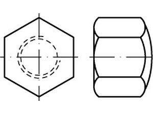Sechskant-Hutmuttern DIN 917 6 AU M 20 x 1,5 VE=S (25 Stück)