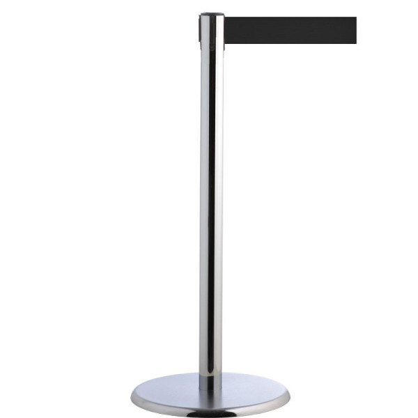 Stein HGS Personenleitsystem -P-LINE Future-, Metall/ verchromt, schwarz, mit Gurtendstück (Standard), Gurtlänge: 2,3 m, 12797-0302