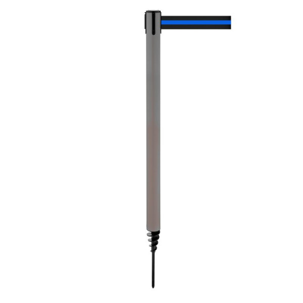 Stein HGS Personenleitsystem -P-Line Outside-, grau, schwarz/blau/schwarz waagerecht (gestreift), mit Sicherheitsverschluss (selbstlösend), 37686-0702