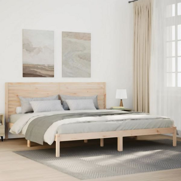 vidaXL Massivholzbett Extra Lang ohne Matratze 180x210 cm, 3309303
