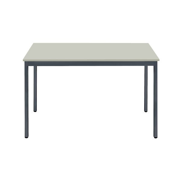 Bisley MULTI Desking Mehrzwecktisch, rechteckig 19 mm, Dekor G grau, Gestell anthrazitgrau, H 740 x B 1200 x T 800 mm, MT1208G334
