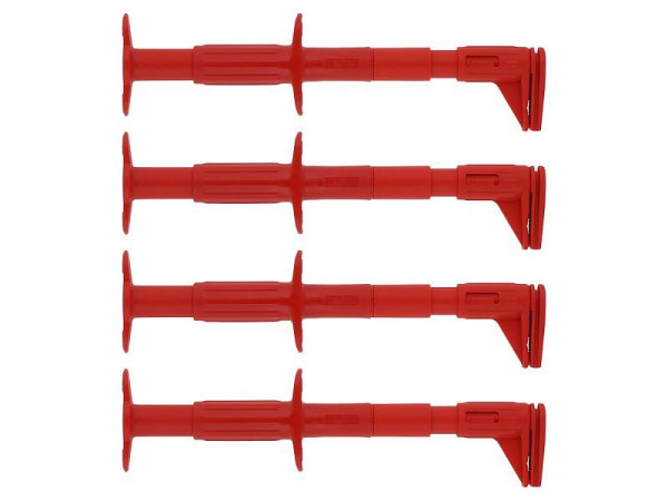 Metrel Flach-Prüfklemmen, 4 Stück, Sicherheitsblenden, S 2015, 20050397