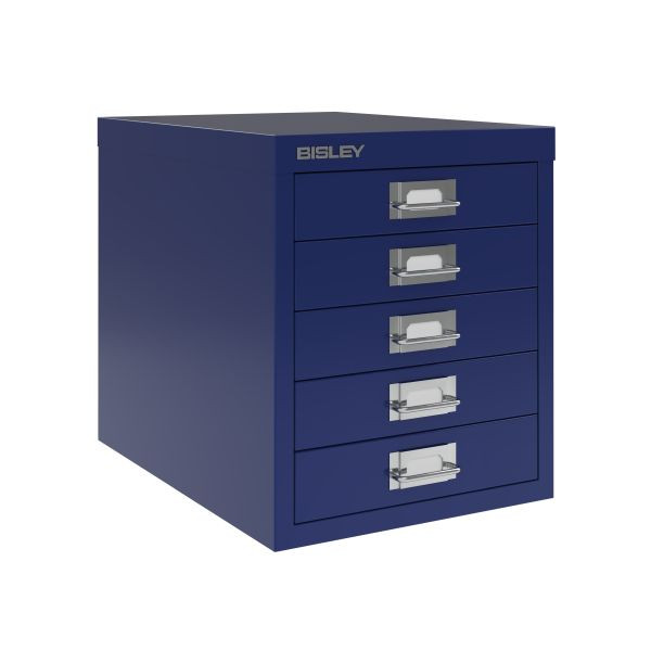Bisley Home MultiDrawer, 12er Serie, 5 Schubladen à H 51 mm, DIN A4, Farbe: oxfordblau, L125639