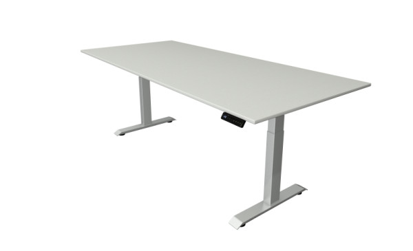 Kerkmann Sitz-/Stehtisch Move 4, B 2250 x T 1000 mm, elektrisch höhenverstellbar von 640-1290 mm, lichtgrau, (Montage), 10041111-1