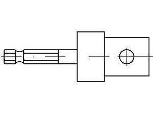 ART 88776 UPAT Adapter SK SW 8 1/2 für Ankerstangen M 8 - M 22 VE=S