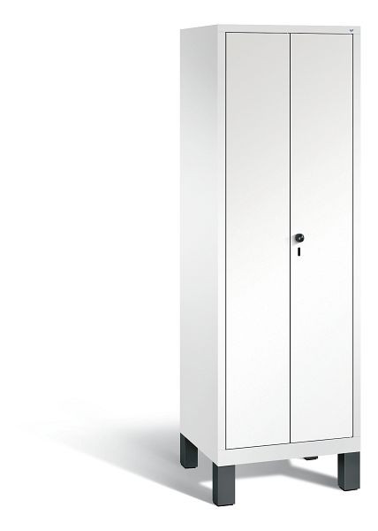 C+P Spind Evolo, 2 Abteile, H1850xB610xT500 mm, Weiß/MDF Weiß, 48212-20B S10190