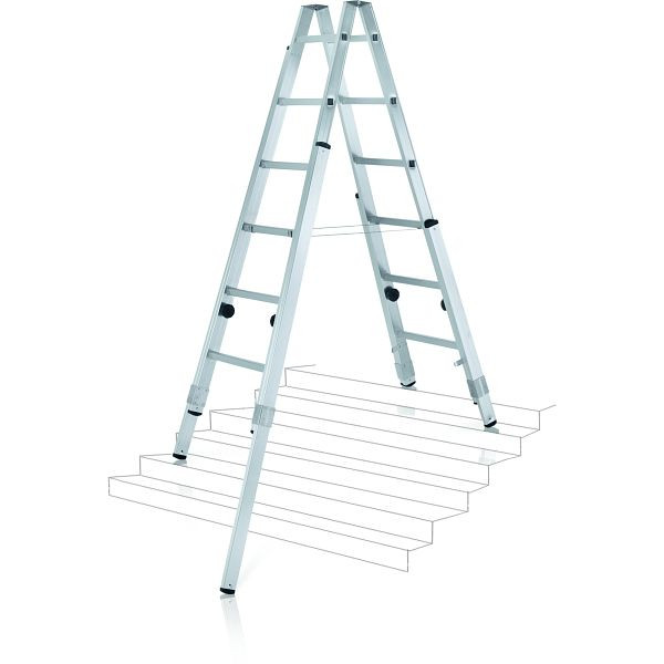 ZARGES Varioflex B - LM-Stehleiter 2 x 6 Sprossen, 41936