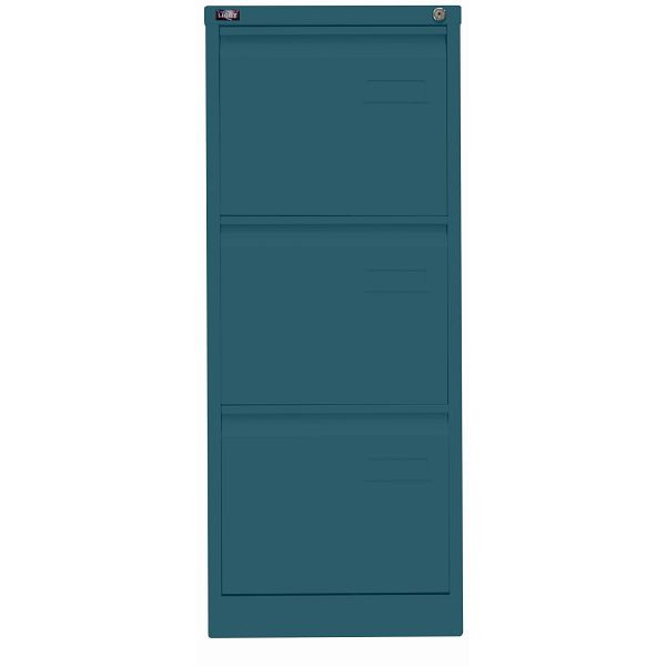 Bisley LIGHT Hängeregistraturschrank LIGHT, einbahnig, 3 HR-Schubladen, 653 ozeanblau, IPCCA13653