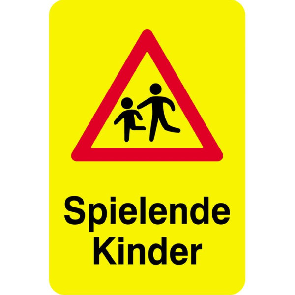 Stein HGS Sonderschild, Spielende Kinder, 600 x 900 mm, 15732