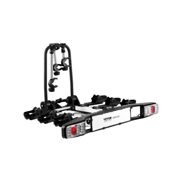 VEVOR Fahrradträger 3 Fahrräder Faltbarer Anhängerkupplungs-Fahrradträger, GJZXCJOZ3LKZ42TNUV9