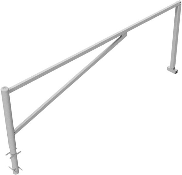 Schake Drehschranke, zum Einbetonieren, feuerverzinkt, lichte Weite: 3500 mm, für Vorhangschloss, 413_350V