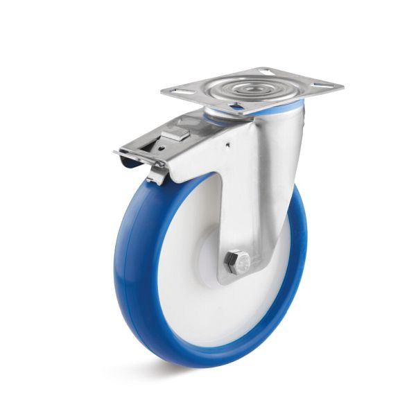 Torwegge Lenkrolle mit Doppelstopp, L-IV-PUBK-080-, 0024991