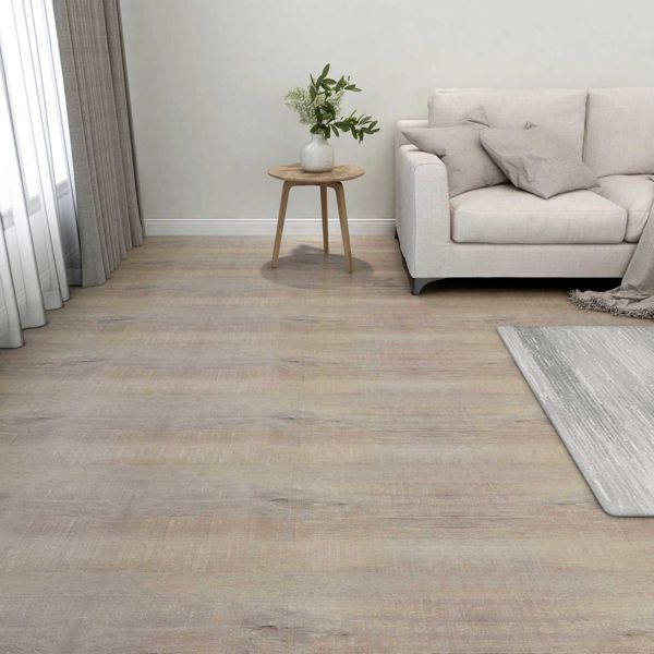 vidaXL Bodenplanken 55-teilig Taupe 5,11 m² PVC, 42046323