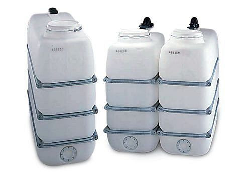DENIOS Chemikalientank aus Polyethylen (PE), 1100 Liter Volumen, 137875