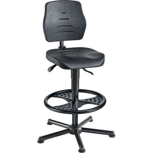 meychair Arbeitsdrehstuhl Workster, Sitzhöhe bis 840 mm, Fußring, Rücken mit Anti-Schock-Sicherung, 319429