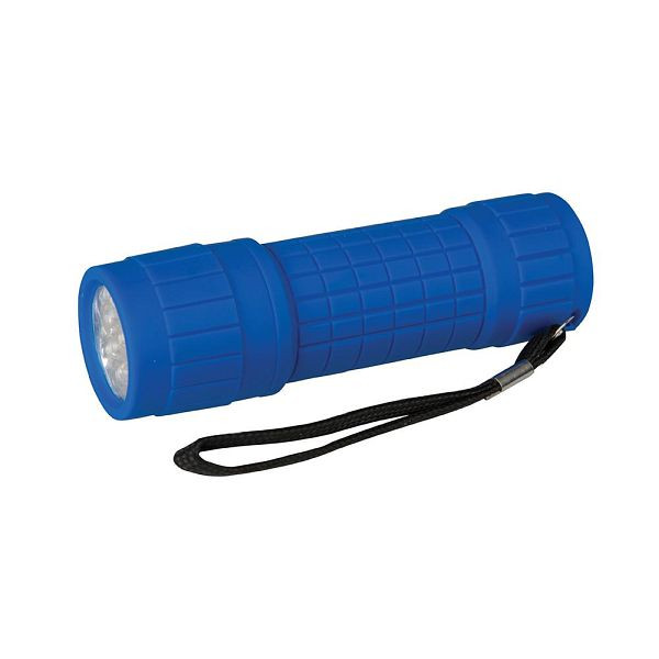 Silverline LED-Taschenlampe mit Weichgriff, 9 LEDs, 226596