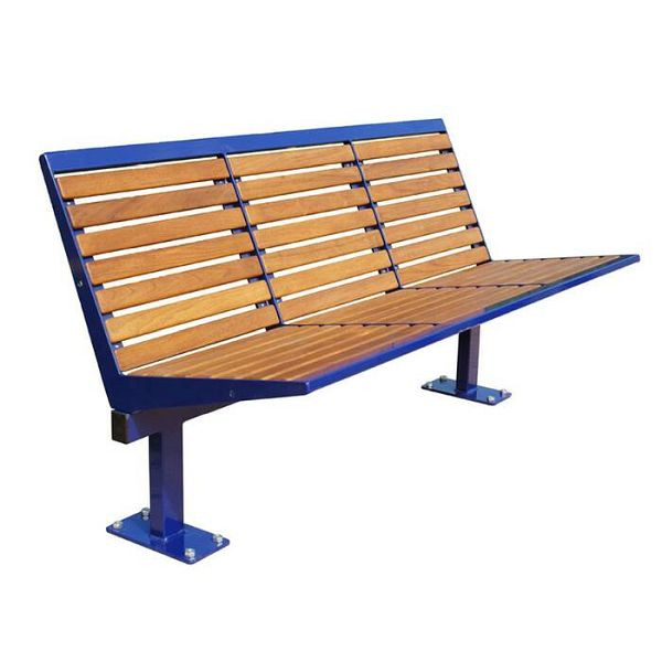 Stein HGS Sitzbank -Level- mit Rückenlehne, 3-Sitzer /1475mm, RAL3003 rubinrot, Befestigung: zum Aufdübeln, 20858-01