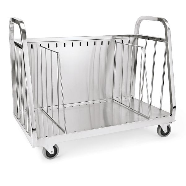 WAS Geschirrabräumwagen, 98 x 51,5 x 80 cm, Chromnickelstahl, 1948000