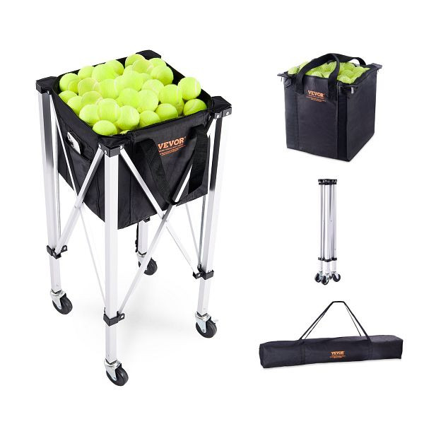 VEVOR Ballhopper Ballwagen Ballsammelkorb Tennisballkorb für 180 Tennisbälle, KZDBXSWQTC182488OV0