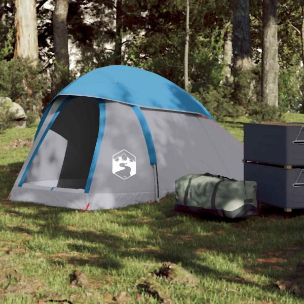 vidaXL Kuppel-Campingzelt 1 Person Blau Wasserdicht, 94789